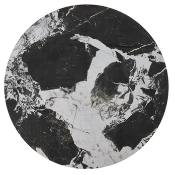 Konferenčný stolík OLIXONDRO čierny mramor/čierna, sada 2 ks 6