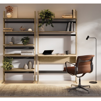 Regál OLLIE 3 dub olejovaný/čierna 1