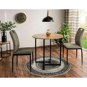 Jedálenský stôl OLTU 2 dub/čierna 1