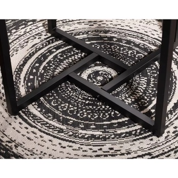 Jedálenský stôl OLTU 2 dub/čierna 2