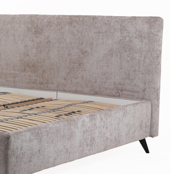 Posteľ s polohovacím roštom OMAHA 1 svetlosivá, 180x200 cm 2