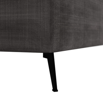 Posteľ s polohovacím roštom OMAHA 1 tmavosivá, 180x200 cm 2