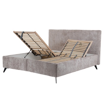 Posteľ s polohovacím roštom OMAHA 1 svetlosivá, 180x200 cm 1