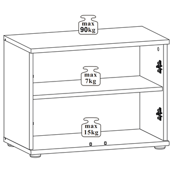 Lavica na topánky OMARU dub sonoma 7