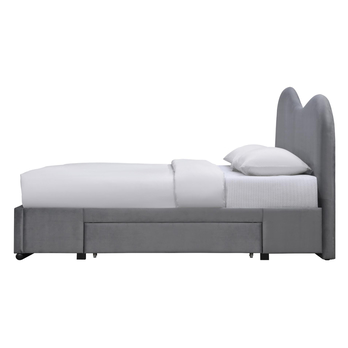 Posteľ s roštom OMBIR sivá, 160x200 cm 3