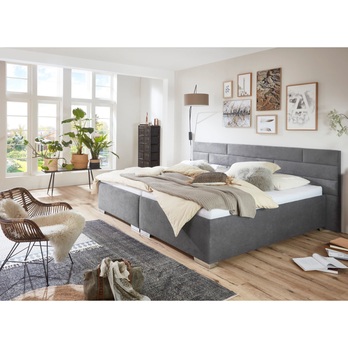 Nadrozmerná posteľ ONE4ALL tmavosivá, 280x220 cm 1