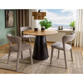 Jedálenský stôl ONGIL dub/čierna, šírka 120 cm 1