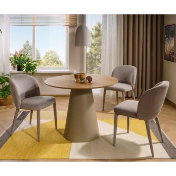 Jedálenský stôl ONGIL dub/kašmírová, šírka 120 cm 1