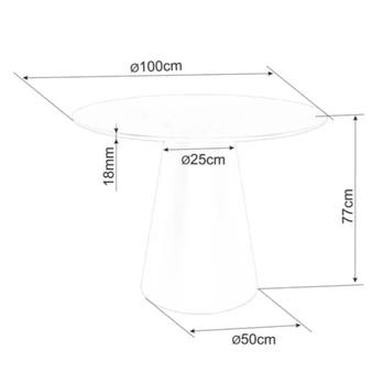 Jedálenský stôl ONGIL dub/čierna, šírka 100 cm 4