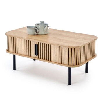 Konferenčný stolík ONGILANO prírodná/čierna 1