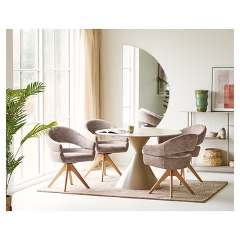 Jedálenský stôl ONNICY travertín/piesková 1