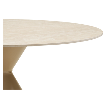 Jedálenský stôl ONNICY travertín/piesková 2