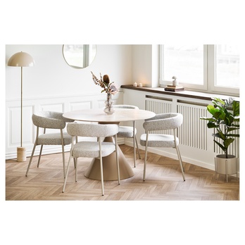 Jedálenský stôl ONNICY travertín/piesková 4