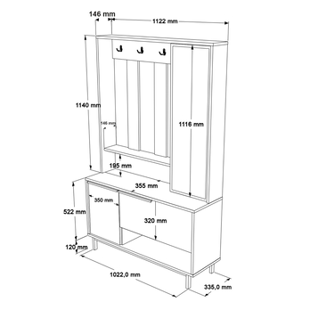 Predsieňová zostava ONOL 14 dub 4