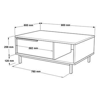 TV stolík + konferenčný stolík ONOL 1 dub 5