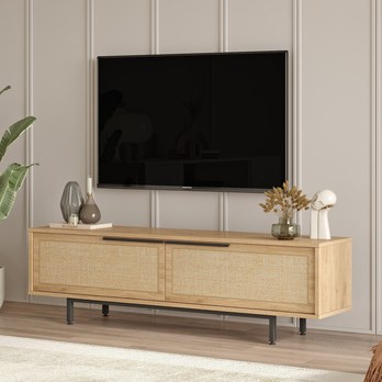 TV stolík ONOL 4 dub/ratan 1