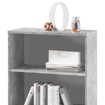 Regál/knižnica OPTIMUS 35-014-66 betón/biela 2