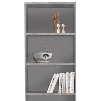 Regál/knižnica OPTIMUS 35-015 betón/biela 1