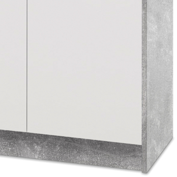 Komoda OPTIMUS 38-006 biela/betón 3