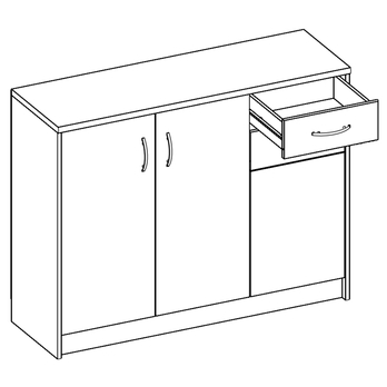 Komoda OPTIMUS 38-006 biela 1