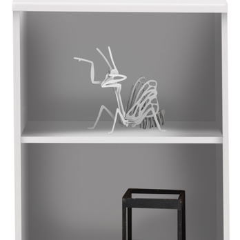 Regál/knižnica OPTIMUS biela 2