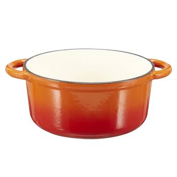 Liatinový hrniec OPUS oranžová, priemer 20 cm 2