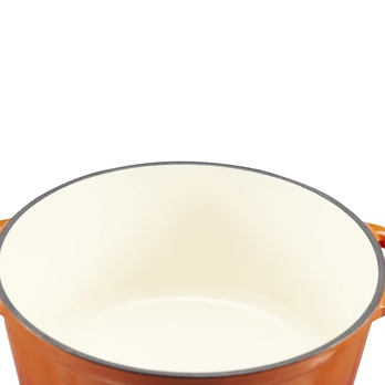 Liatinový hrniec OPUS oranžová, priemer 26 cm 3