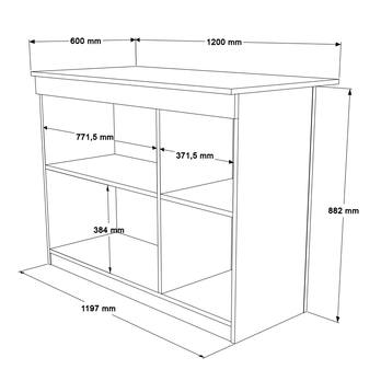 Kuchynský ostrovček ORA 2 dub 4