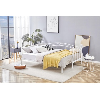 Posteľ s výsuvným lôžkom ORAZO biela, 90x200 cm 3