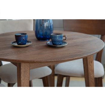 Jedálenský stôl ORB tabáková hnedá, 110 cm 1