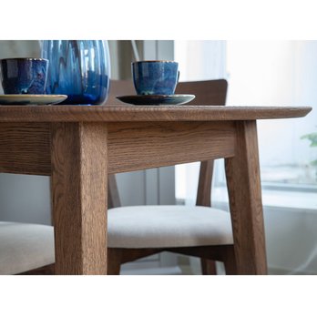 Jedálenský stôl ORB tabáková hnedá, 90 cm 2