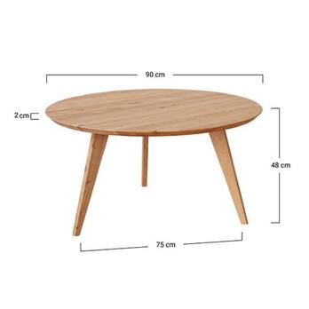 Konferenčný stolík ORB dub, 90 cm 6