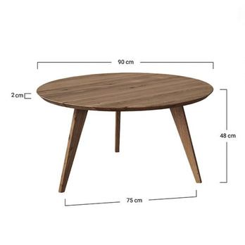 Konferenčný stolík ORB tabáková hnedá, 90 cm 6