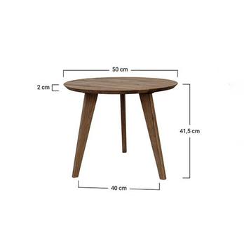 Konferenčný stolík ORB tabaková hnedá, 50 cm 6