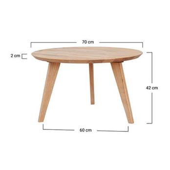 Konferenčný stolík ORB dub, 70 cm 6