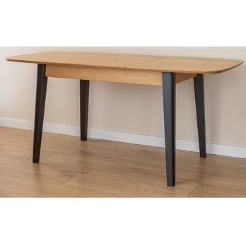 Jedálenský stôl ORB dub/čierna, 165x80 cm 1