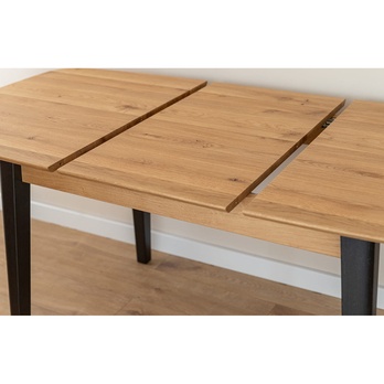 Jedálenský stôl ORB dub/čierna, 165x80 cm 2