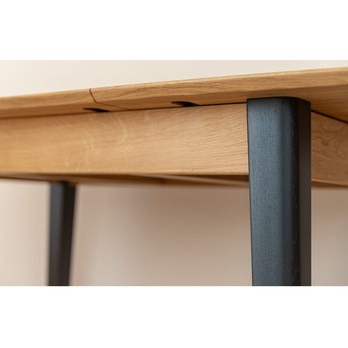 Jedálenský stôl ORB dub/čierna, 165x80 cm 4