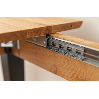 Jedálenský stôl ORB dub/čierna, 165x80 cm 5