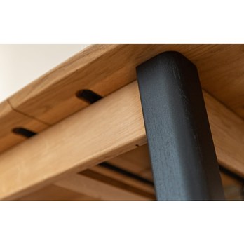 Jedálenský stôl ORB dub/čierna, 165x80 cm 7