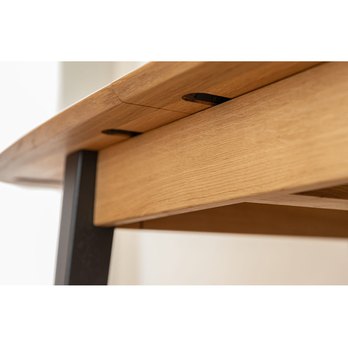 Jedálenský stôl ORB dub/čierna, 165x80 cm 8