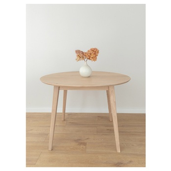 Jedálenský stôl ORB bielený dub, 110 cm 2