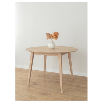 Jedálenský stôl ORB bielený dub, 110 cm 3