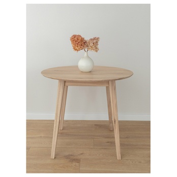 Jedálenský stôl ORB bielený dub, 90 cm 2