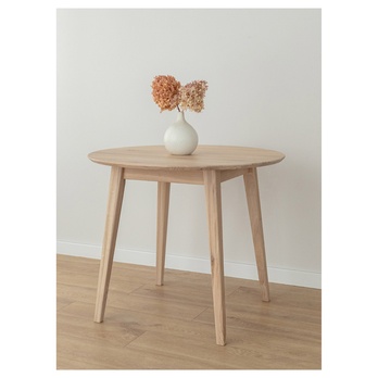 Jedálenský stôl ORB bielený dub, 90 cm 3