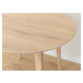 Jedálenský stôl ORB bielený dub, 90 cm 4