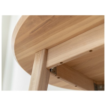 Jedálenský stôl ORB bielený dub, 90 cm 5
