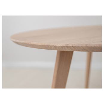 Konferenčný stolík ORB bielený dub, 90 cm 3