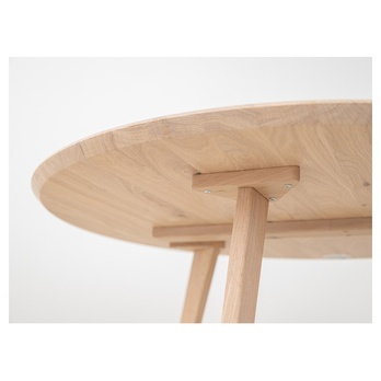 Konferenčný stolík ORB bielený dub, 90 cm 5