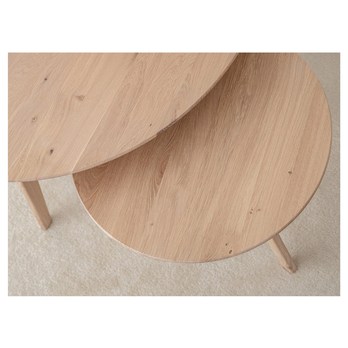 Konferenčný stolík ORB bielený dub, 70 cm 3